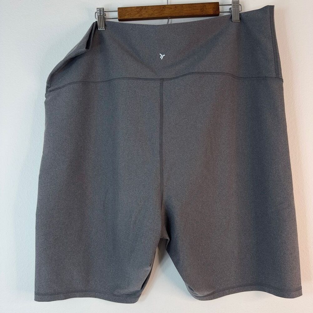 Old Navy Extra High Rise Bike Shorts Womens XXL Gray Outdoor Activewear - Picture 2 of 7